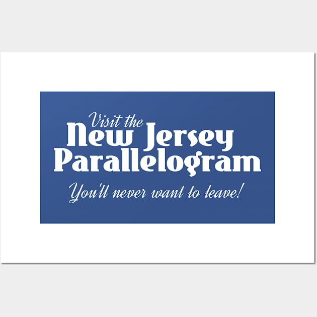 Visit the New Jersey Parallelogram! Wall Art by GB World Hub